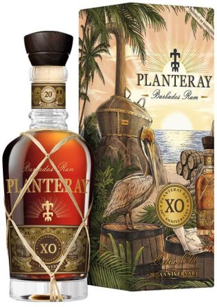 Planteray XO 20th Anniversary Extra Old Barbados Rum 70cl (ohne Box) (Plantation) CARx6