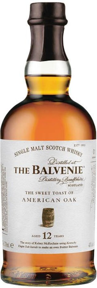 The Balvenie 12 Year Old The Sweet Toast of American Oak Single Malt Scotch Whisky CARx6