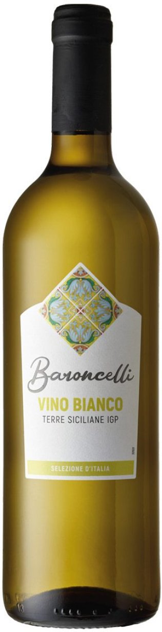Vino Bianco Terre Siciliane, Baroncelli Selezione D'Italia CARx6