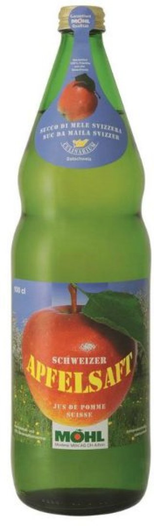 Möhl Apfelsaft hell Glas 100 cl HARx12