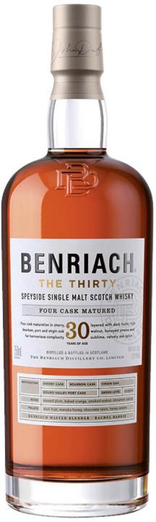 Benriach The Thirty 30 Year Old Single Malt Scotch Whisky 70 cl CARx2