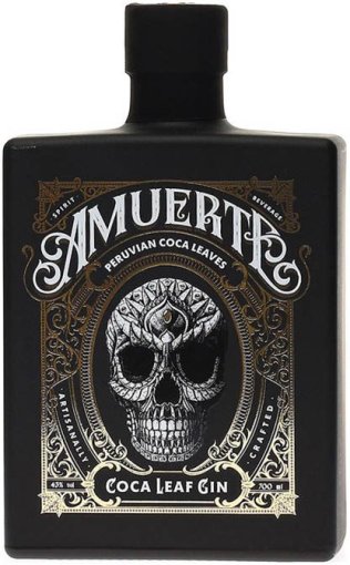 Gin Amuerte Coca Leaf «Black Edition» 70 cl CARx6