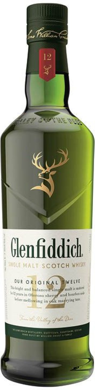 Glenfiddich 12 Year Old Our Original Twelve Single Malt Scotch Whisky 70 cl CARx6