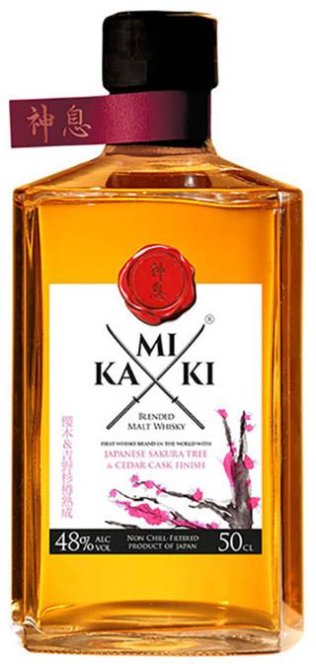 Kamiki Sakura Wood Japanese Blended Malt 70 cl CARx6