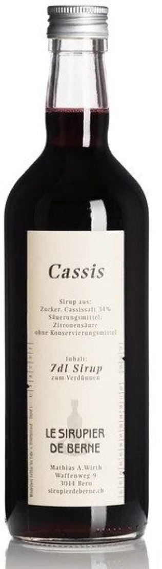 Le Sirupier de Berne Cassis Glas 70 cl HARx15
