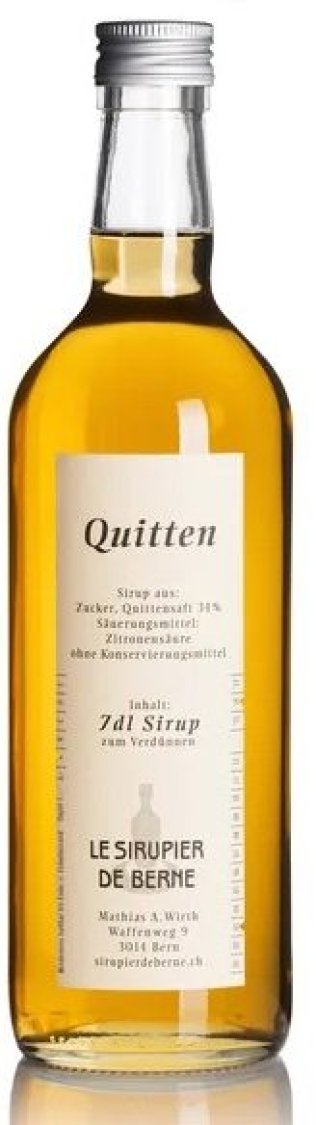 Le Sirupier de Berne Quitten Glas 70 cl HARx15