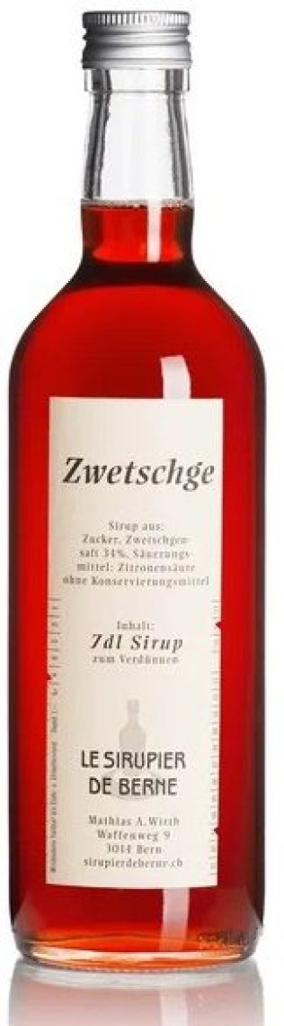 Le Sirupier de Berne Zwetschgen Glas 70 cl HARx15