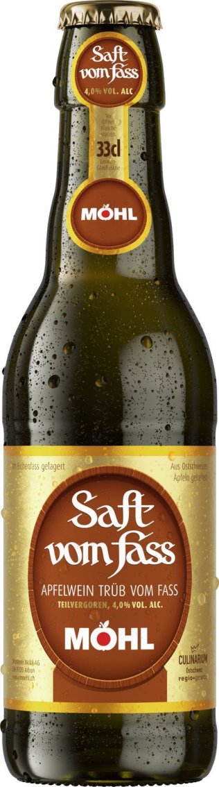 Möhl Saft trüb Glas 33 cl CARx6