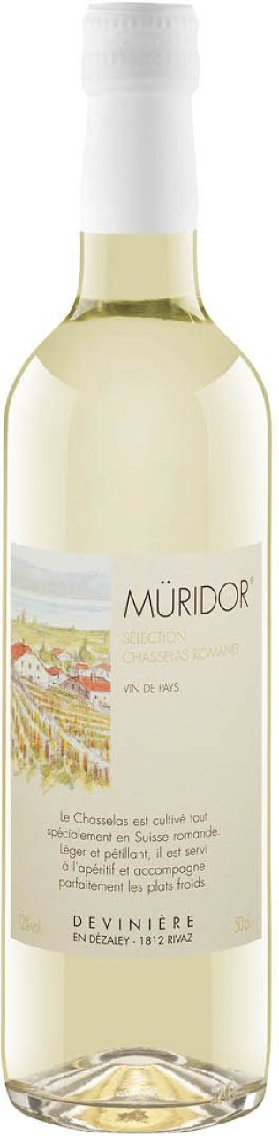 Müridor Chasselas Romand VdP Devinière 50 cl VINIx15