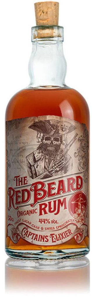 Red Beard «Captains Elixier» Barreled Organic Rum in Tube 50 cl CARx6