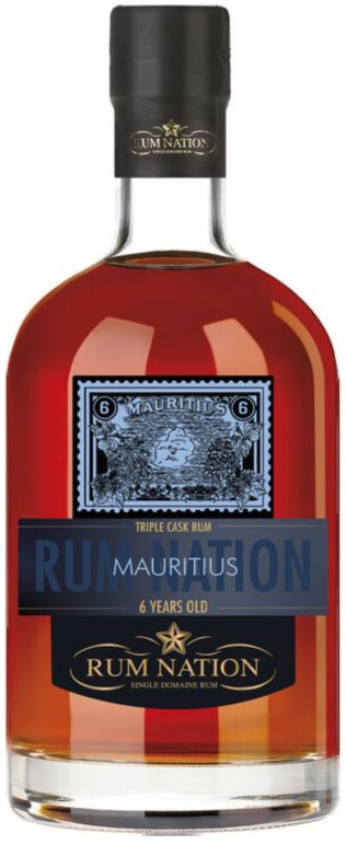 Rum Nation Mauritius 6 years old 70 cl CARx6