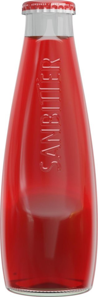 San Bitter rot Glas 10 cl CARx32