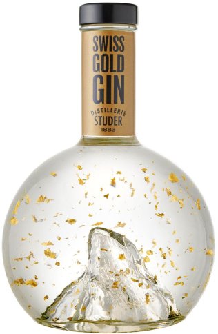 Studer Swiss Gold Gin mit Goldflitter 24 Karat 70 cl CARx6