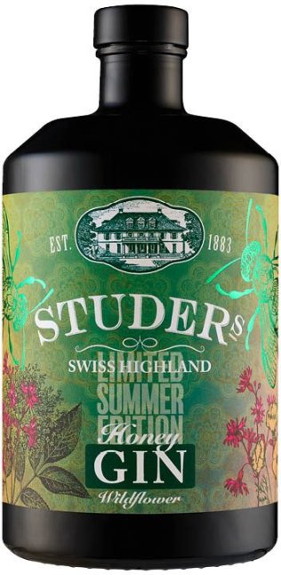 Studer Swiss Highland Honey Gin Wildflower 70 cl CARx6