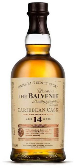 The Balvenie 14 Year Old Carribean Cask Single Malt Scotch Whisky 70 cl CARx6