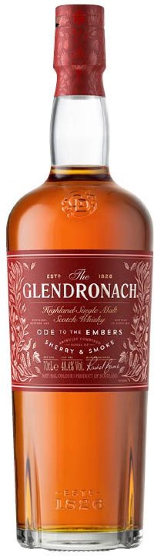 The Glendronach Ode to the Embers Highland Single Malt Scotch Whisky 70 cl CARx6