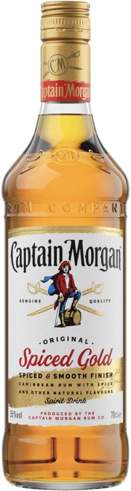 Captain Morgan Rum Spiced Gold 70 cl CARx6