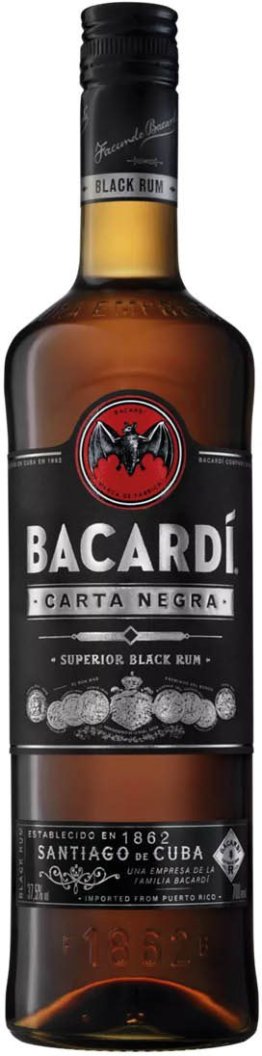 Bacardi Carta Negra 70 cl Black Rum CARx6