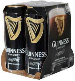 Guinness Draught 4er Pack 50 cl Dosen CARx4