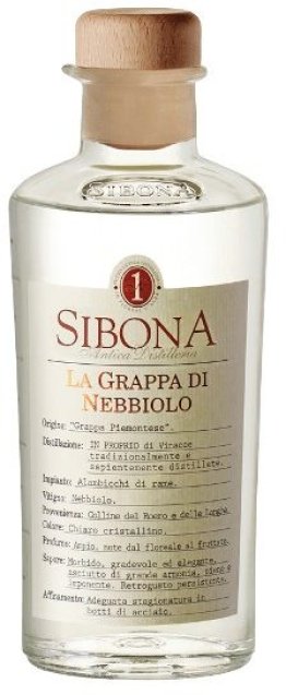 Sibona Grappa Nebbiolo 1.5 cl CARx6