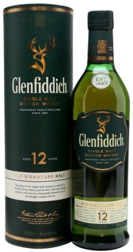 Glenfiddich Single Malt 12 years Scotch Whisky CARx6