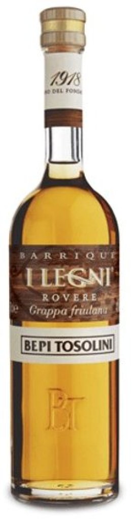 Grappa Rovere Bepi Tosolini 50 cl mit Eichenholzlagerung CARx6