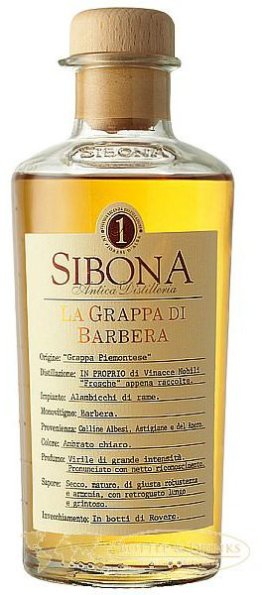 Grappa di Barolo riserva 5 anni SIBONA, 50 cl CARx6