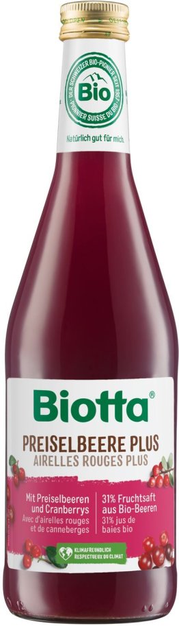 Biotta Preiselbeer Plus EW 50 cl CARx6