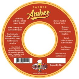 Felsenau Amber Bier 20 Liter Behälter
