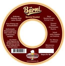Felsenau Bärni Spezial Dunkel 20 Liter Behälter
