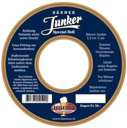 Felsenau Junker Bier 20 Liter Behälter