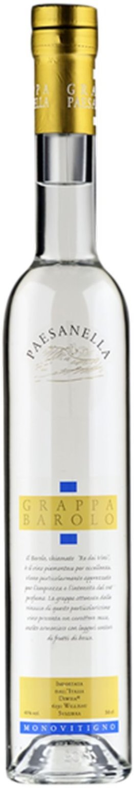 Grappa Paesanella di Barolo 50 cl CARx6