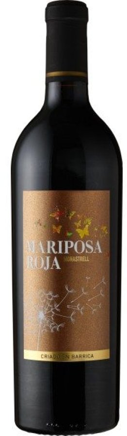 Monastrell Vino de España Criado en barrica Mariposa Roja CARx6