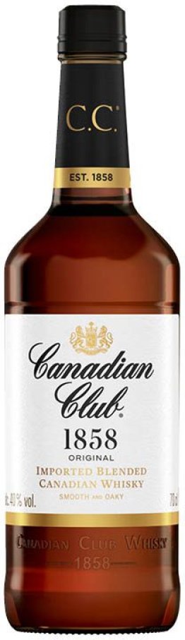 Canadian Club Whisky 70 cl 6 Years Old (1858) CARx6