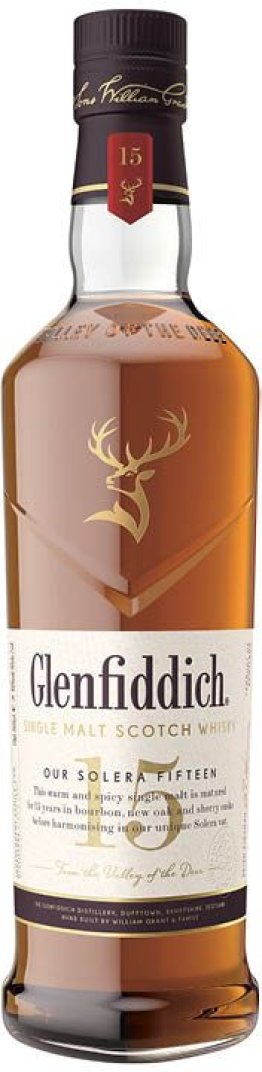 Glenfiddich 15 Year Old Our Solera Fifteen Single Malt Scotch Whisky CARx6