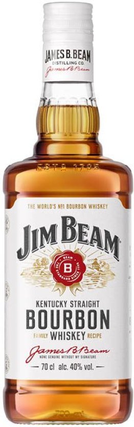 Jim Beam White Label 70 cl Kentucky Straight Bourbon Whiskey CARx6