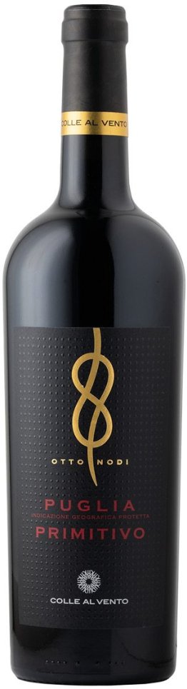 Otto Nodi Primitivo Puglia IGP Rosso Colle al Vento CARx6