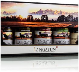 Langatun Whisky Mini-Set 5x5 cl (Old Deer, Old Crow, Old Wolf) Old Woodpecker & Jacobs Dam)