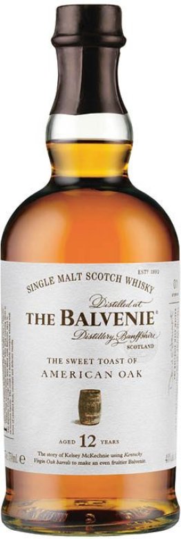 The Balvenie 12 Year Old The Sweet Toast of American Oak Single Malt Scotch Whisky CARx6
