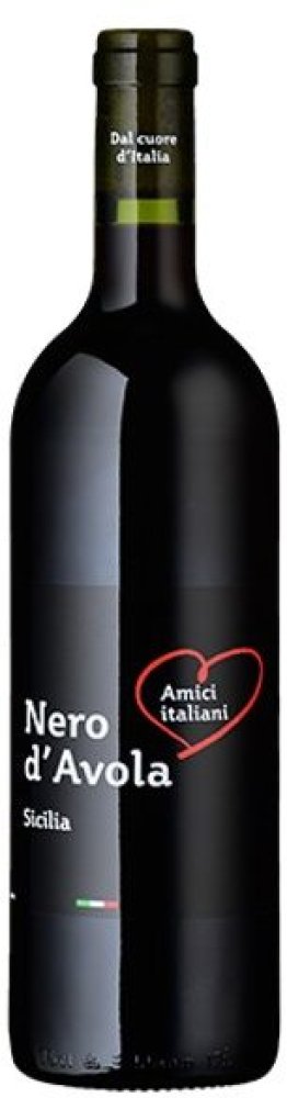 Amici italiani Nero d'Avola Sicilia DOP 2019 50 cl CARx6