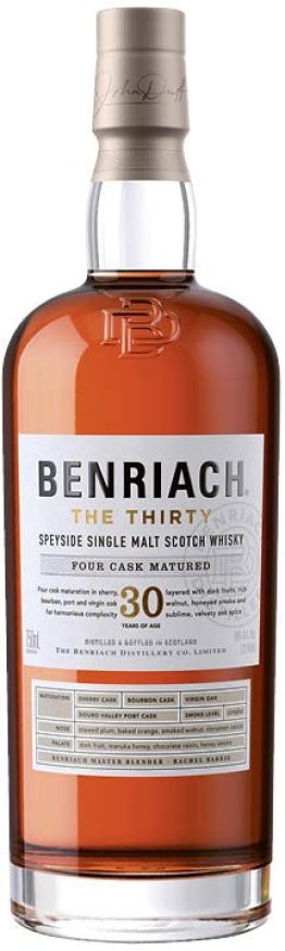 Benriach The Thirty 30 Year Old Single Malt Scotch Whisky 70 cl CARx2