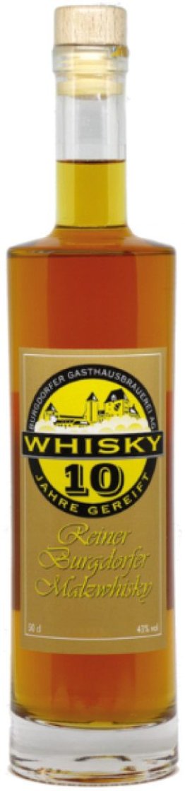 Burgdorfer Whisky 10-jährig 50 cl CARx6