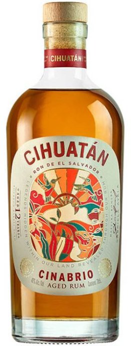 Cihuatán «Cinabrio 12y» Aged Rum 70 cl CARx6