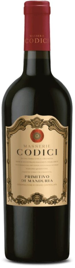 Codici Masserie Primitivo di Manduria 2024 75 cl CARx6