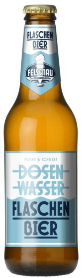 Felsenau Dosenwasser Flaschenbier "Moser & Schelker" 33 cl CARx4