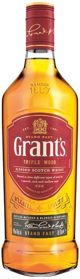Grant's Triple Wood Blended Scotch Whisky 70 cl CARx6