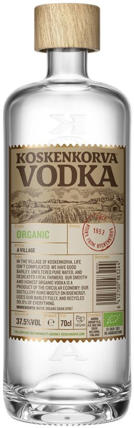 Koskenkorva Organic Vodka 70 cl CARx12