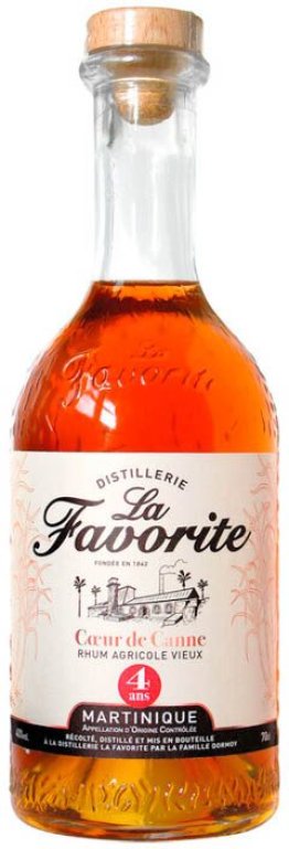 La Favorite Coeur de Canne Vieux 4 ans 70 cl CARx6
