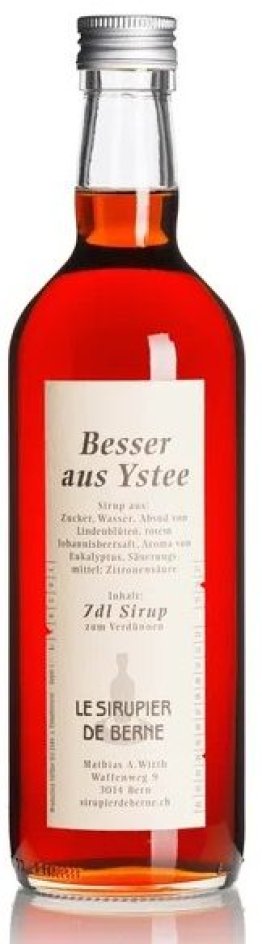 Le Sirupier de Berne Besser als Ystee Glas 35 cl HARx15