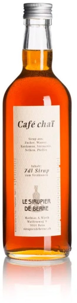 Le Sirupier de Berne Café-Chaï Glas 70 cl HARx15